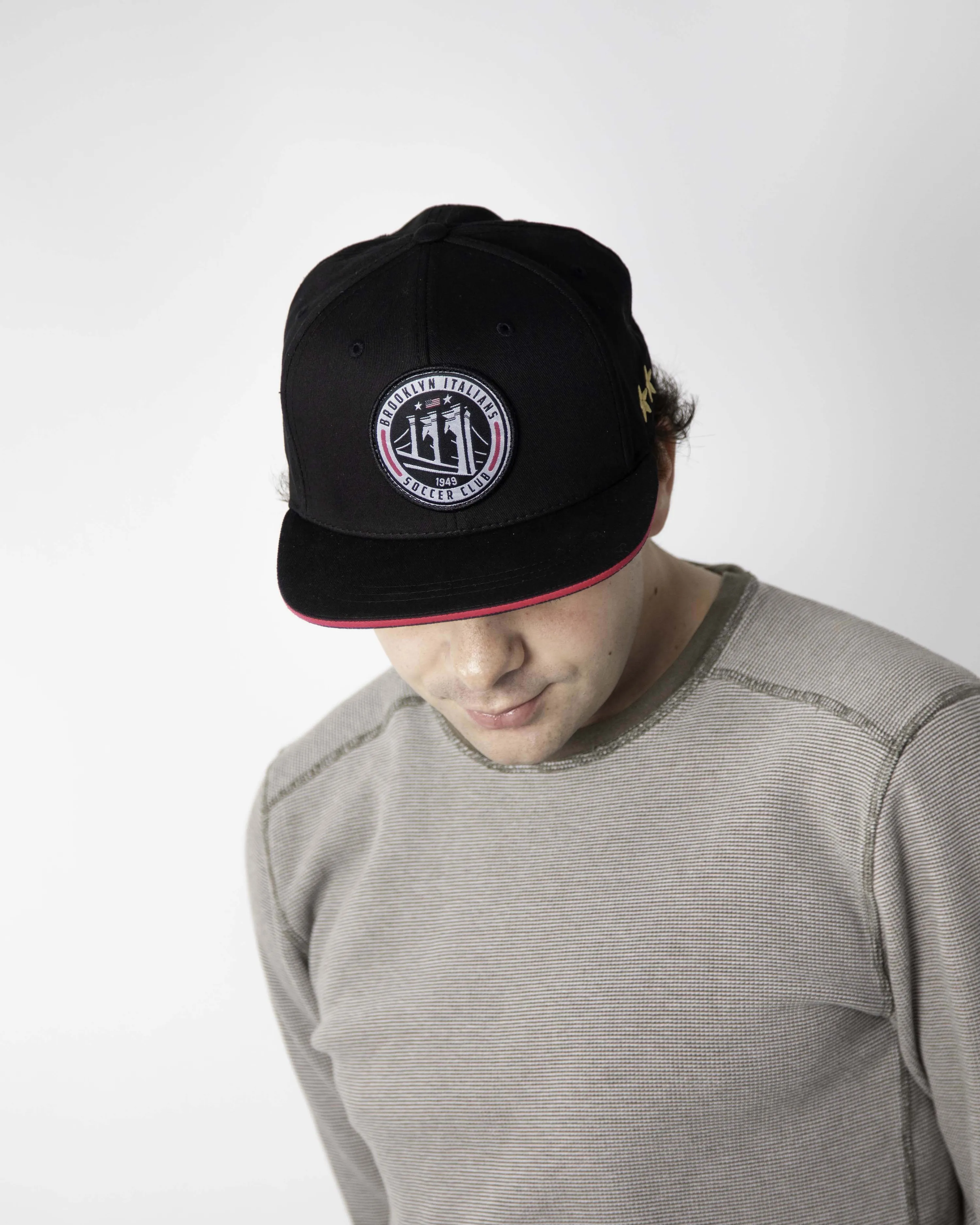 6 panel hats flat brim brooklyn italians anthem branding 1