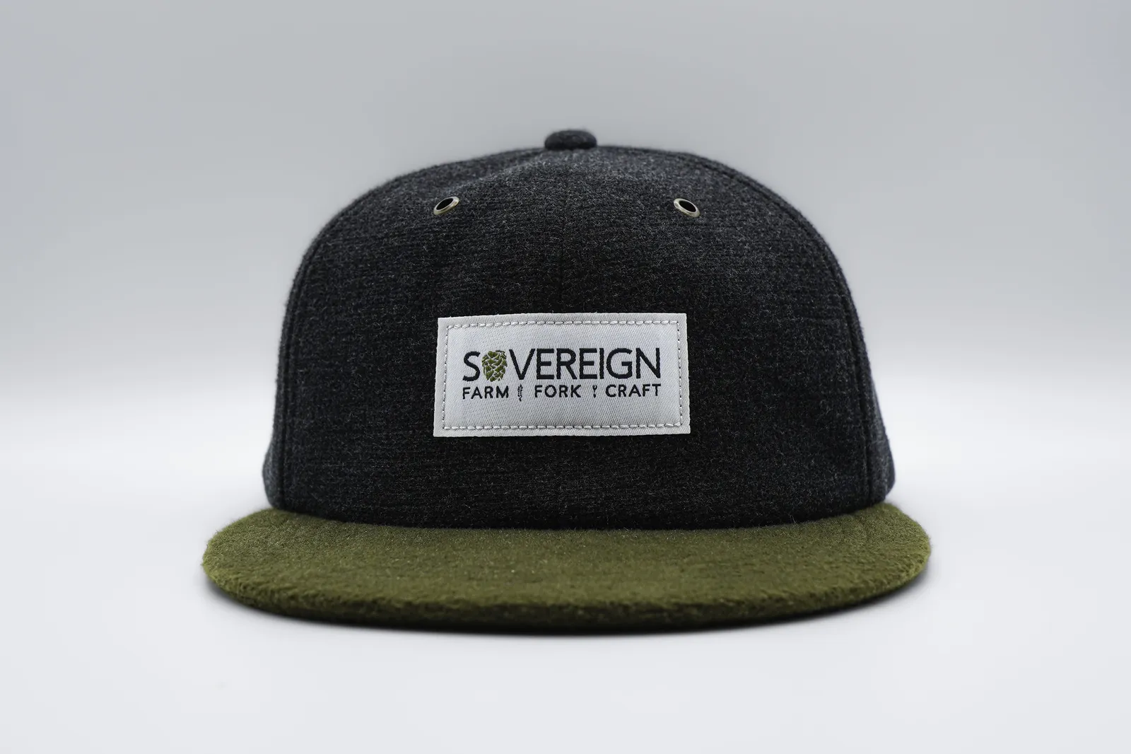 6 panel hats wool sovereign anthem branding 1