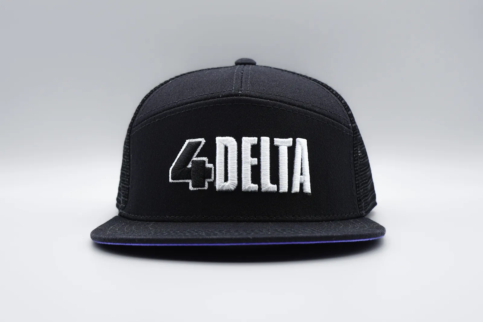 7 panel hats mesh 4delta anthem branding 1