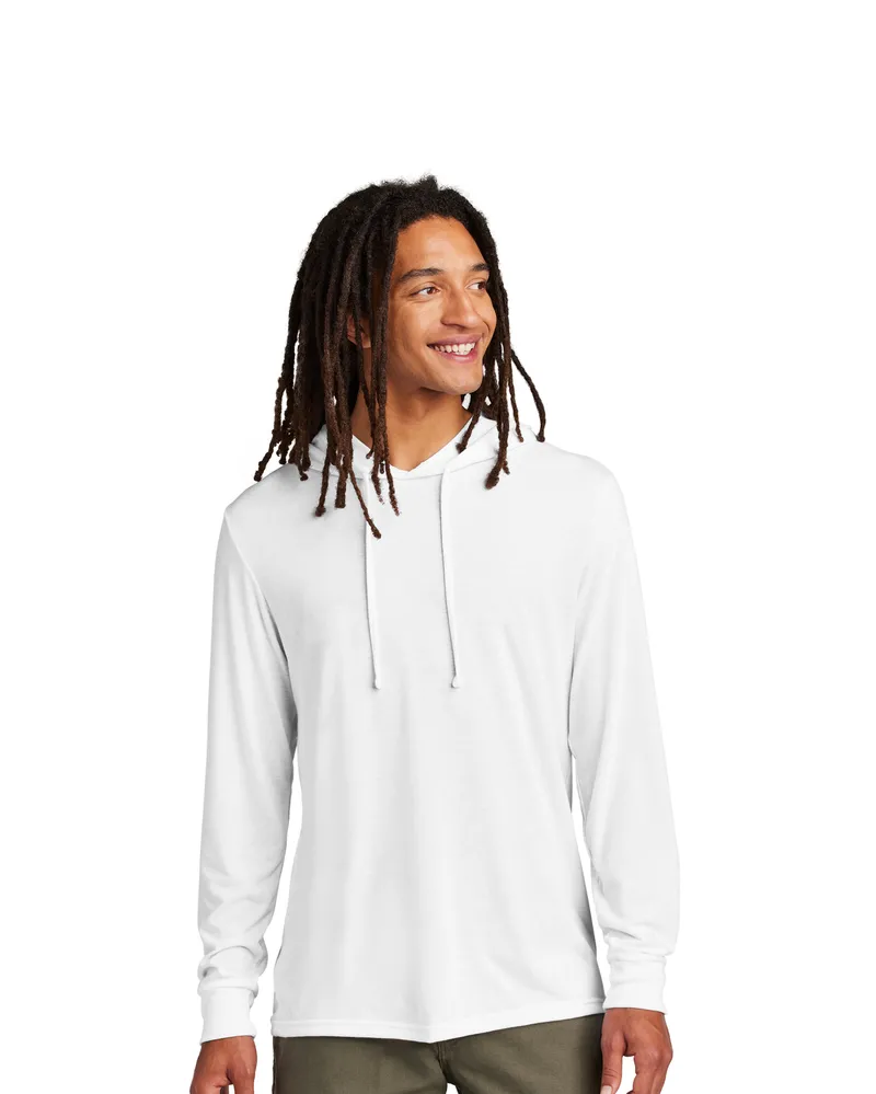 Allmade white hoodie by anthem branding