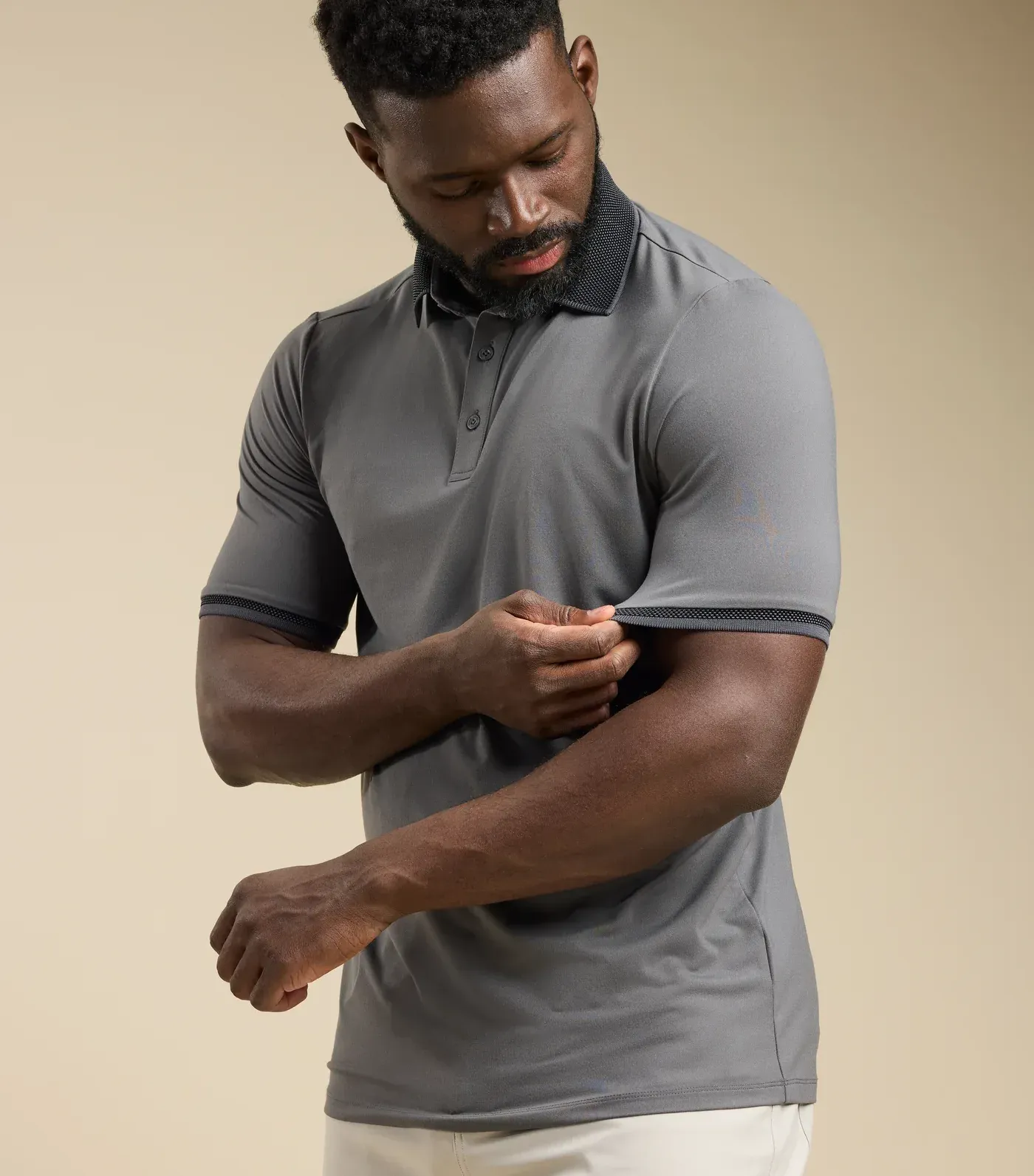 Asher golf camber polo by anthem branding