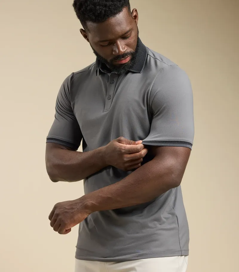 Asher golf camber polo by anthem branding