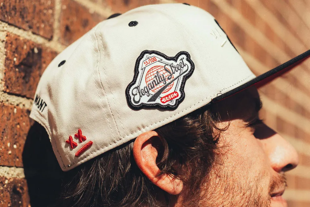 BLNK FACE full fabric flat brim trucker hat by Anthem Branding 3