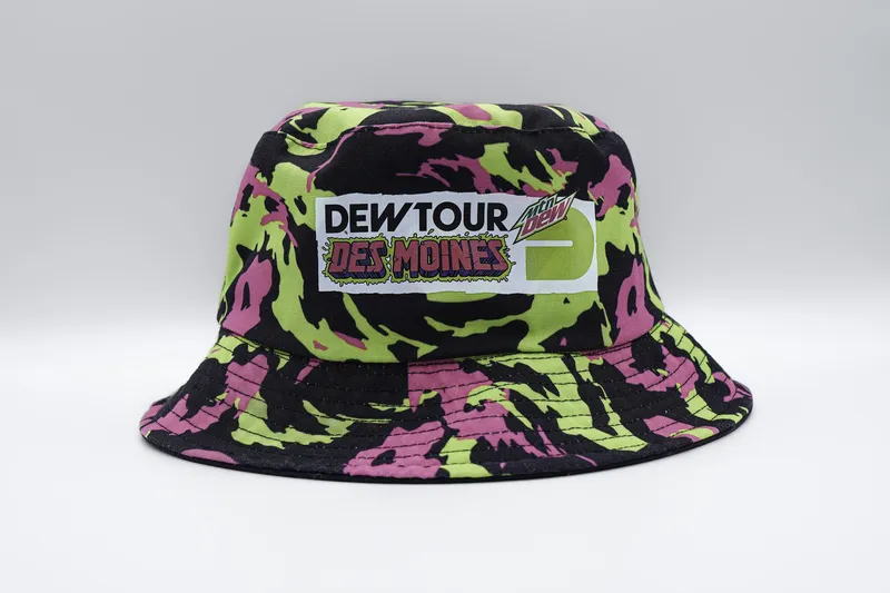 Bucket hats sports mountain dew anthem branding 1
