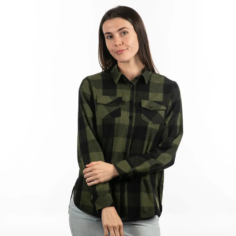 Burnside legendary buffalo plaid flannel womens by anthem branding