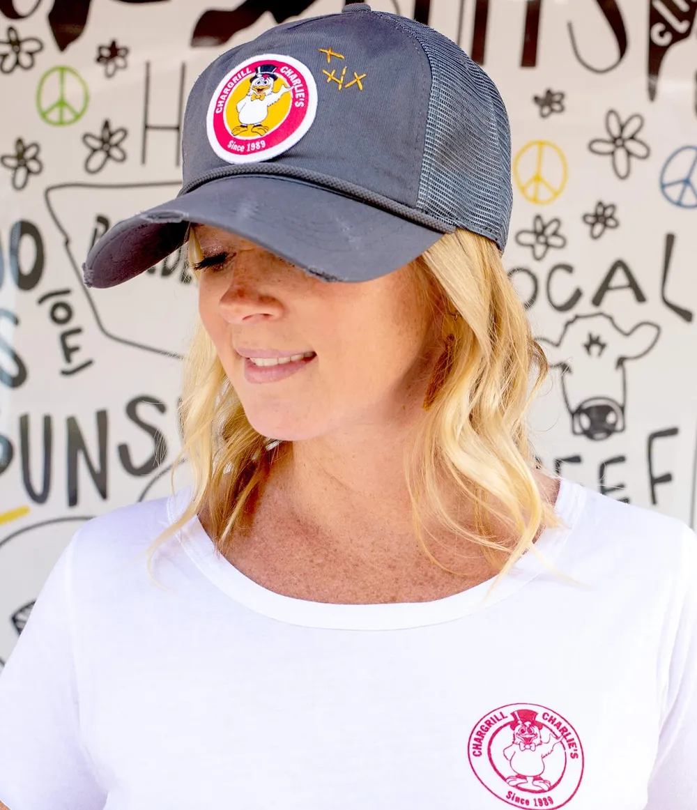 Chargrill Charlies t shirt and hat 05