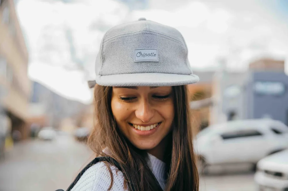 Chipotle gray 7 panel hat by anthem branding