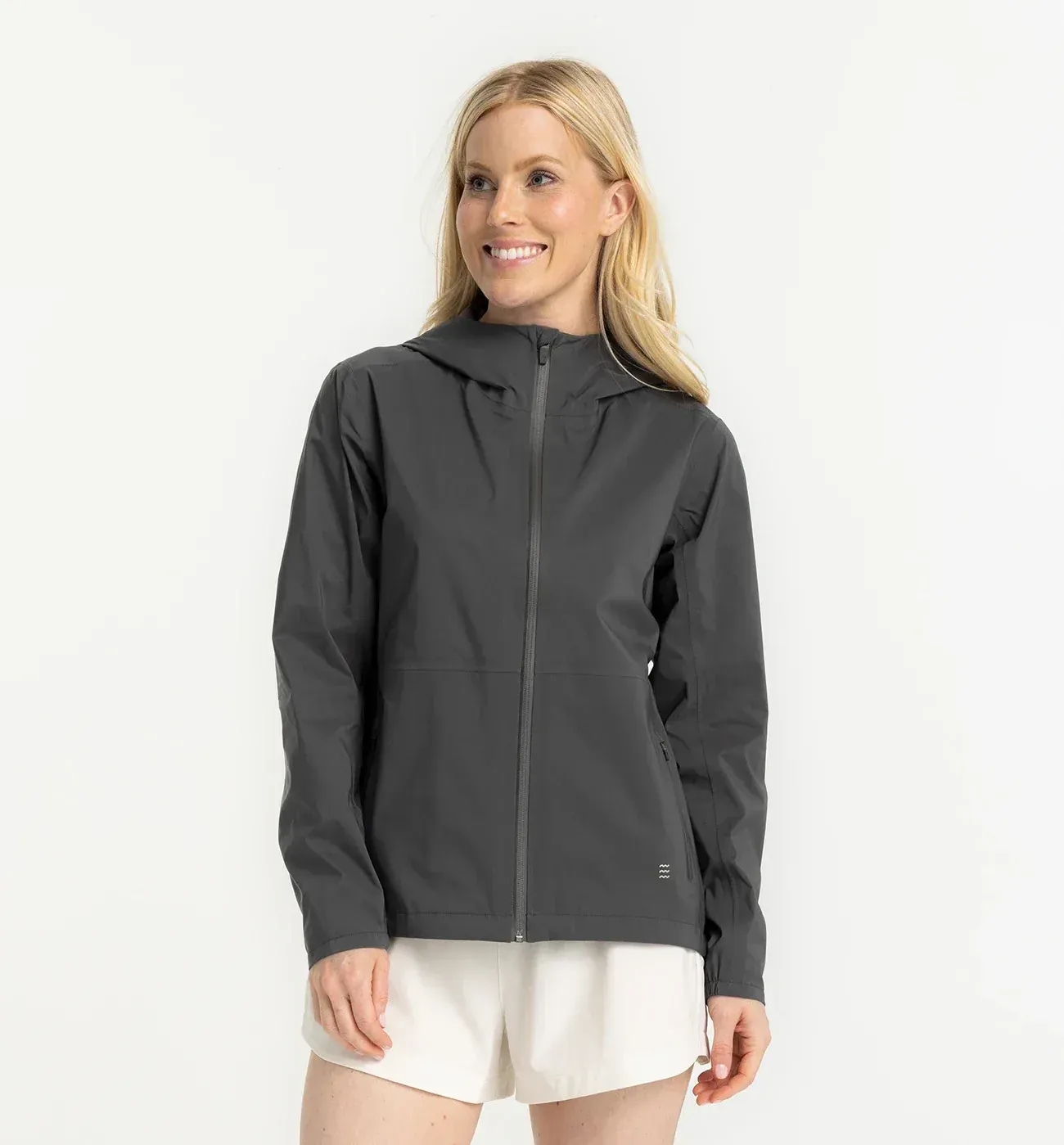 Cloudshield Rain Jacket Black Sand Women 1