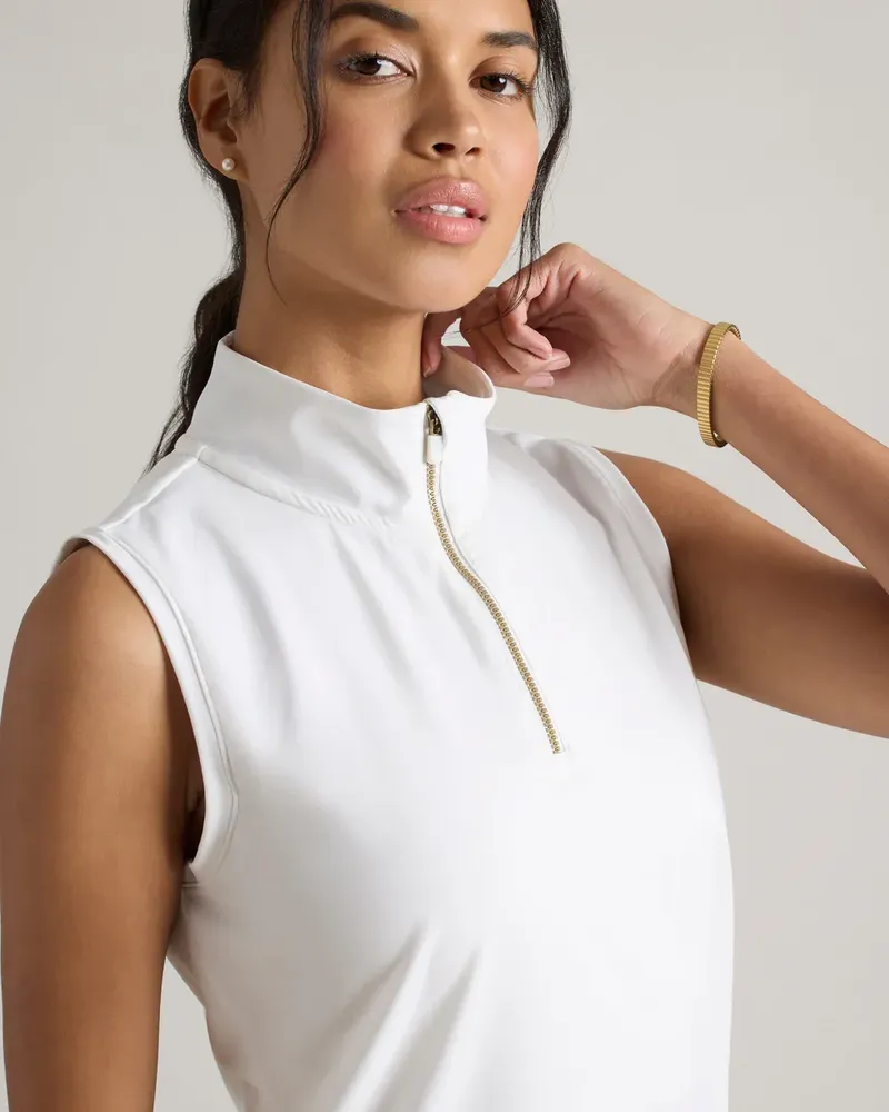 Course To Court Sleeveless Zip Mock Snow White 0066 1000x