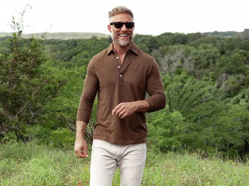 Criquet long sleeve range polo single malt by anthem branding 2