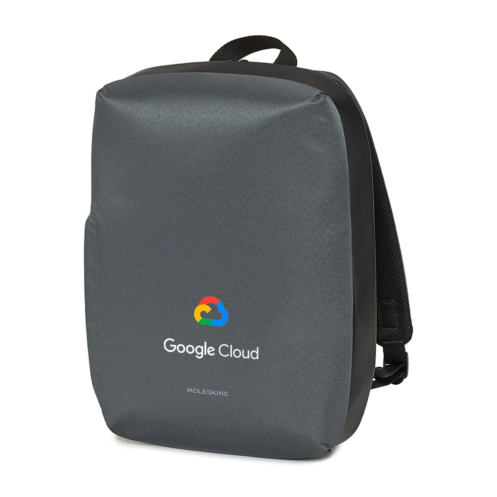 Custom moleskine backpack google group sales by anthem branding