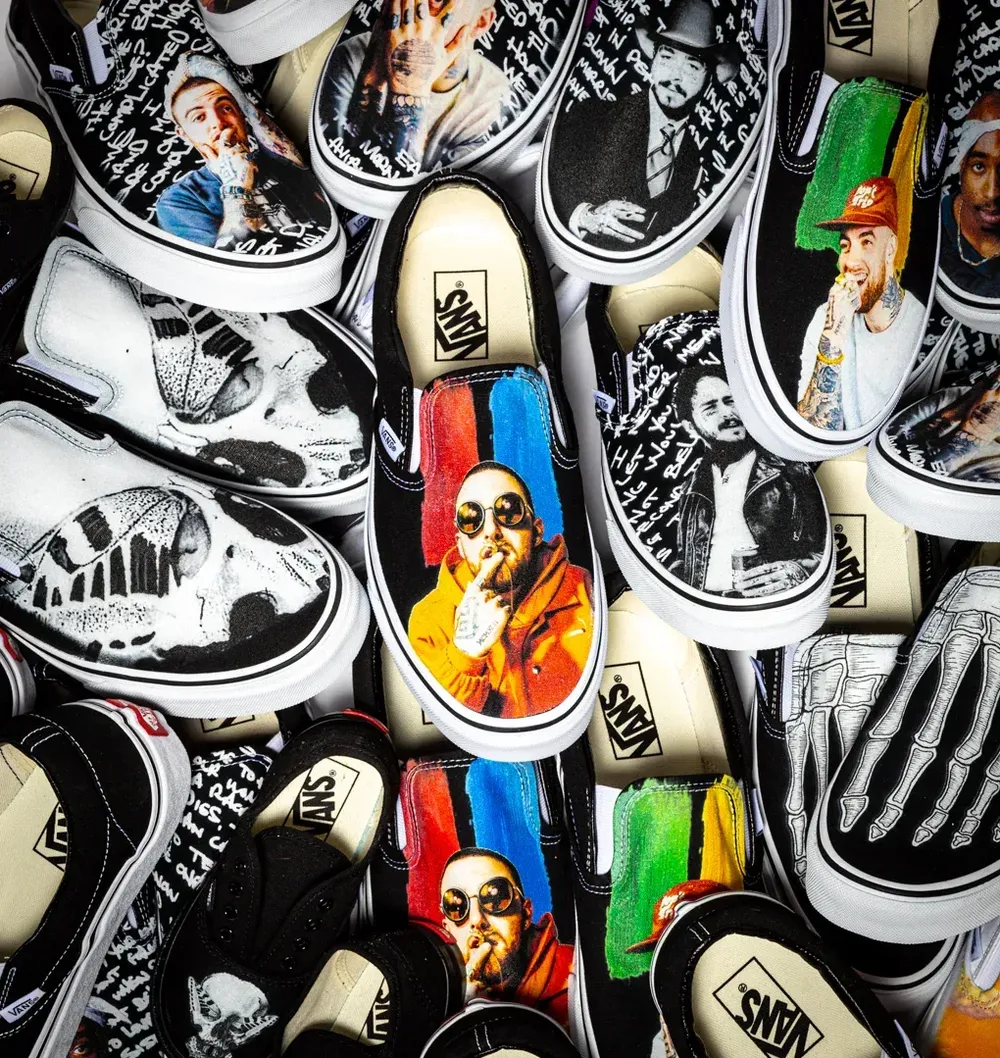 Custom slip on vans group sales by anthem branding