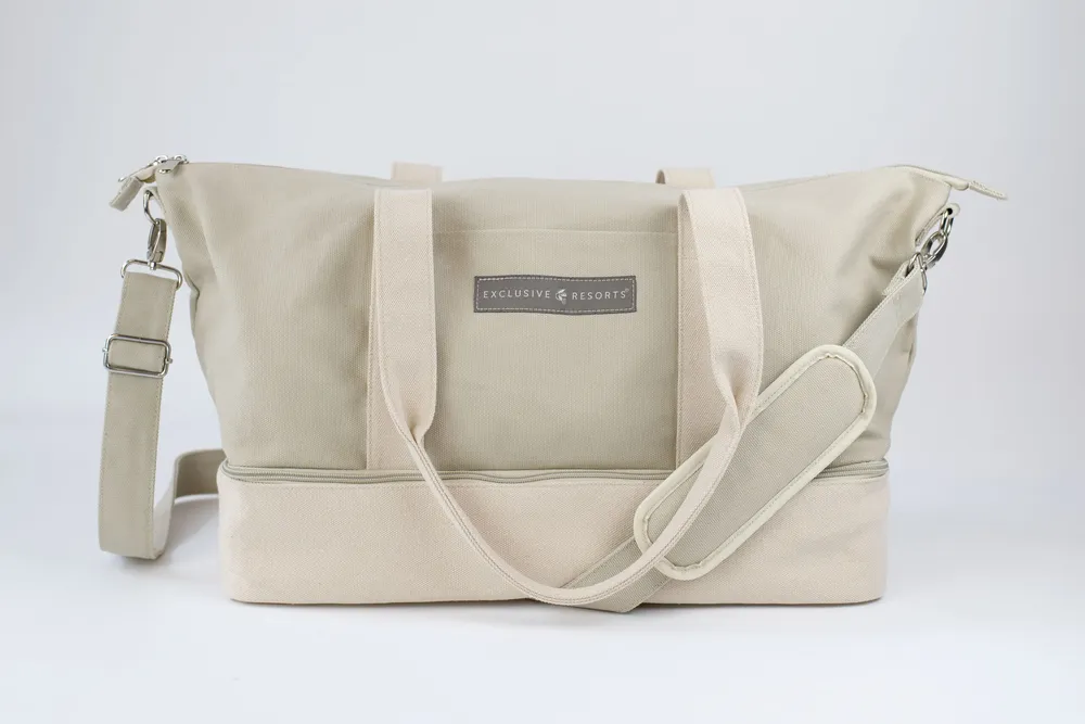 Custom weekender tote exclusive resorts by anthem branding