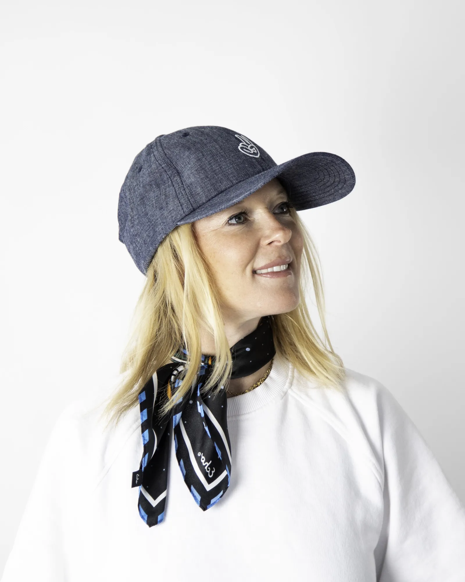 Dad hats denim dad hats 6 panel southie anthem branding lifestyle 2