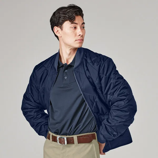 Diamond quilted jacket by anthem branding