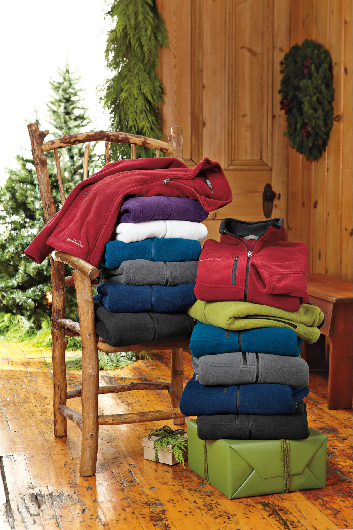 Eddie Bauer Fleece Jacket Stack corporate sales by anthem branding