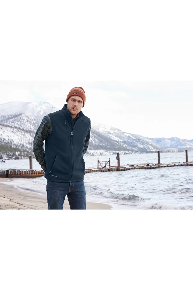 Eddie bauer navy vest corporate sales by anthem branding