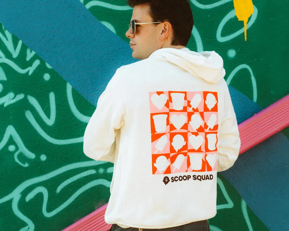 Halo Top Screen Printed Hoodie 3