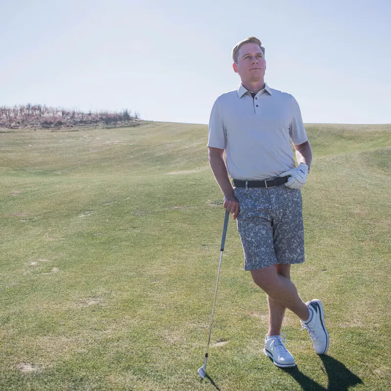 KJUS Mens Savin Structure Polo by anthem branding