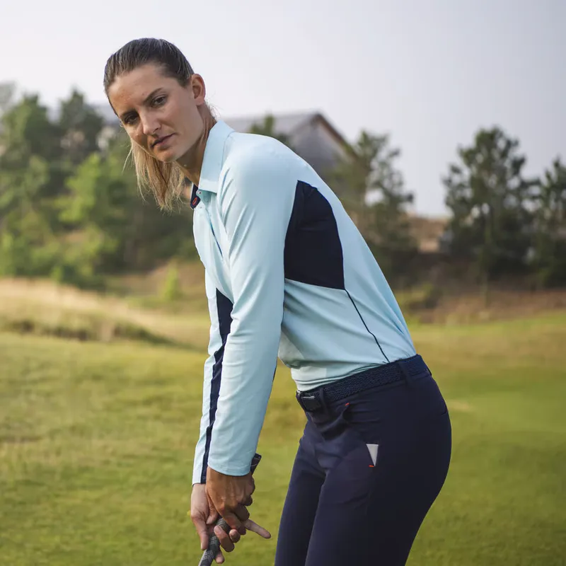 KJUS Womens Elena Cooling Polo by anthem branding