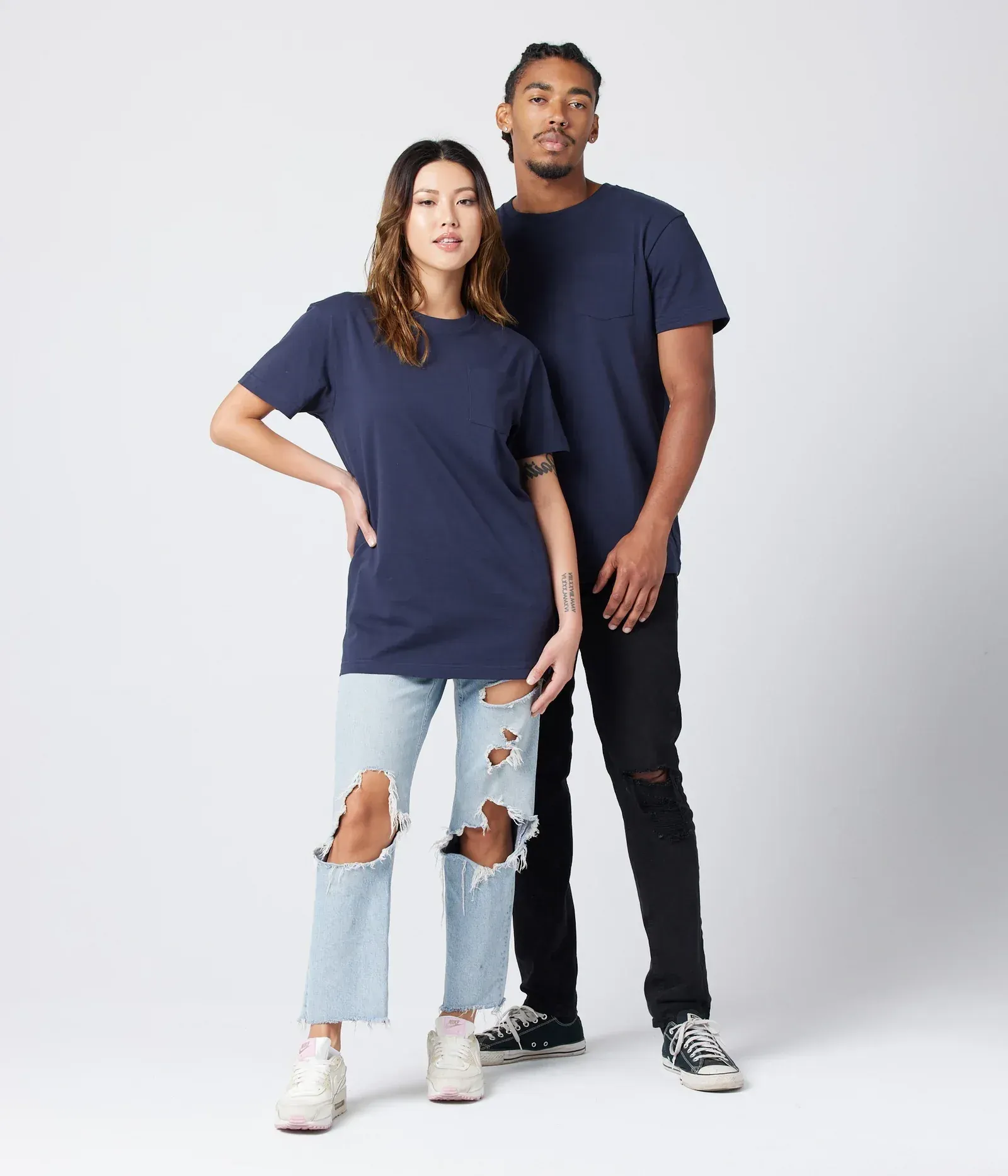 Known supply heavyweight pocket tee by anthem branding
