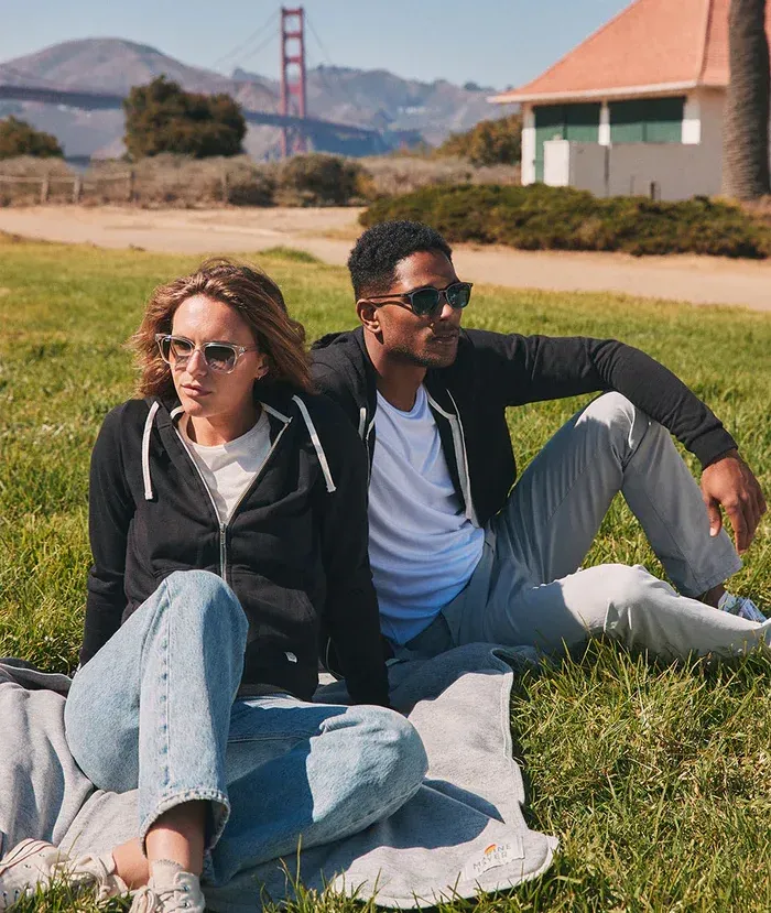 Marine layer blanket in the park by anthem branding