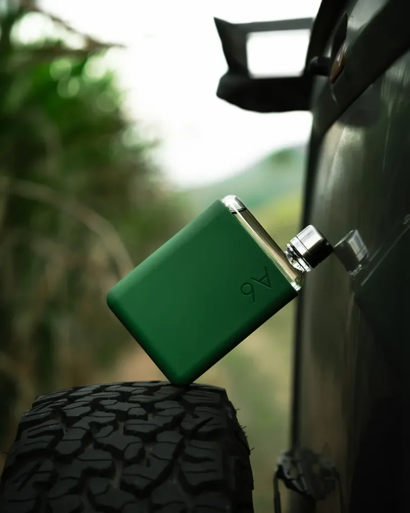 Memobottle A6 silicone sleeve moss green by anthem branding