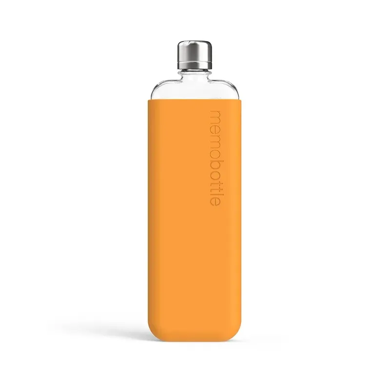 Memobottle slim silicone sleeve mandarin by anthem branding