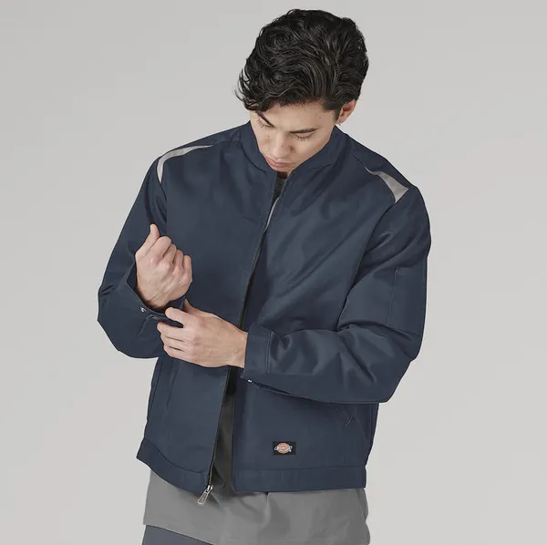 Mens insulated color block jacket by anthem branding