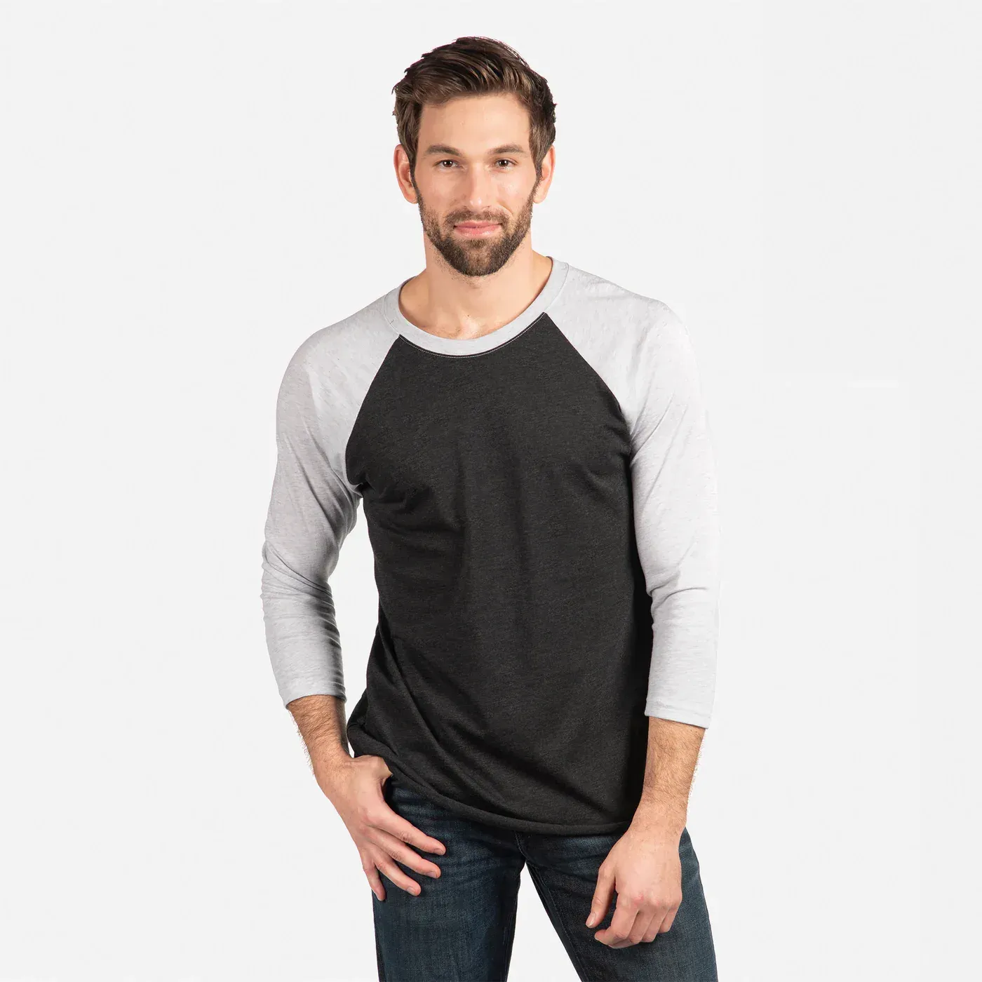 Next level unisex tri blend raglan shirt by anthem branding