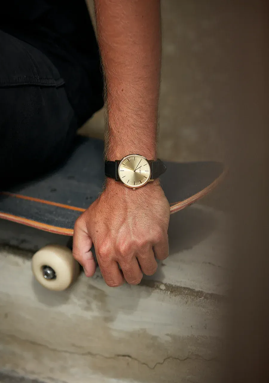Nixon porter leather watch by anthem branding