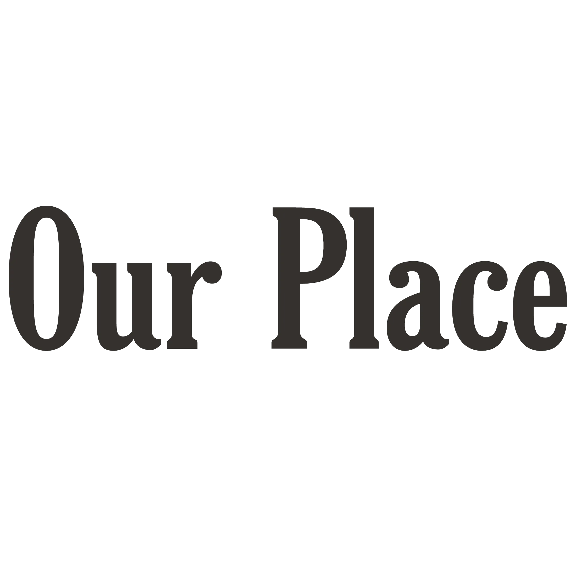 Our place logo transparent