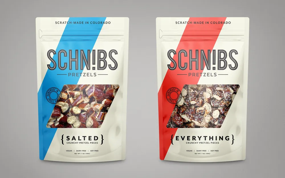 Schnibs custom packaging by anthem branding