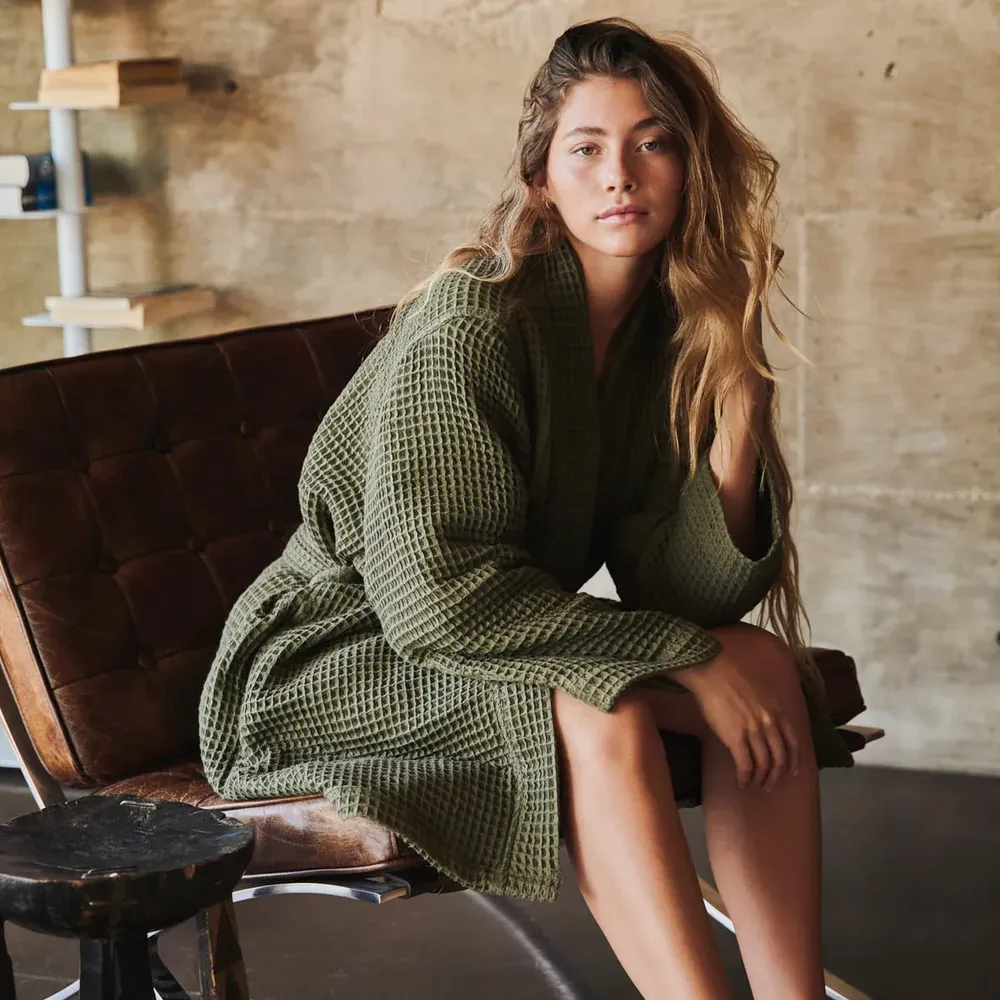 Slowtide bathrobe by anthem branding