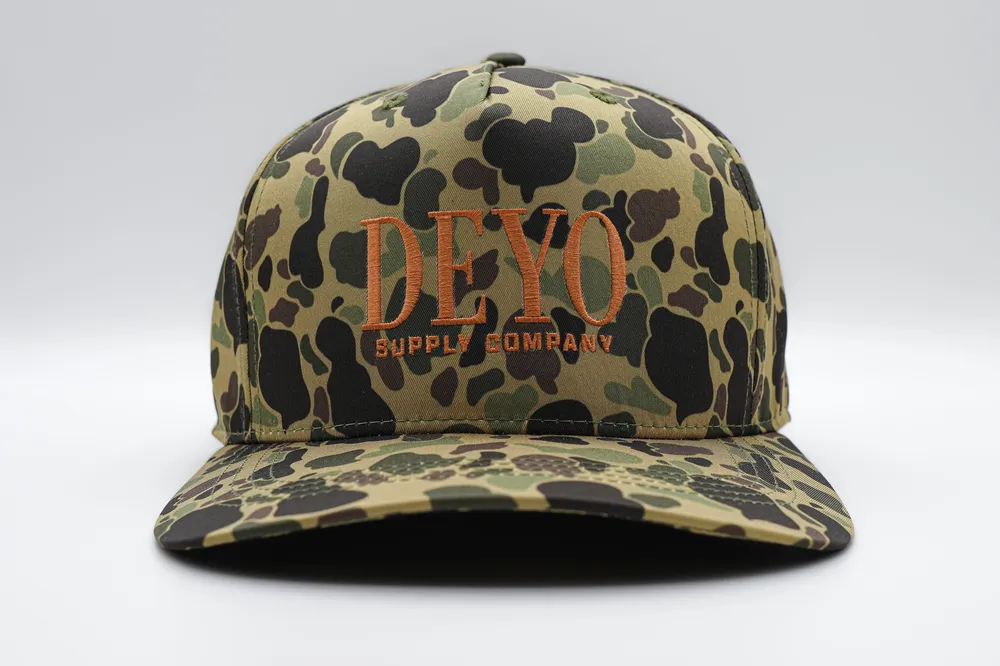 Snapbacks camo deyo supply company anthem branding 1