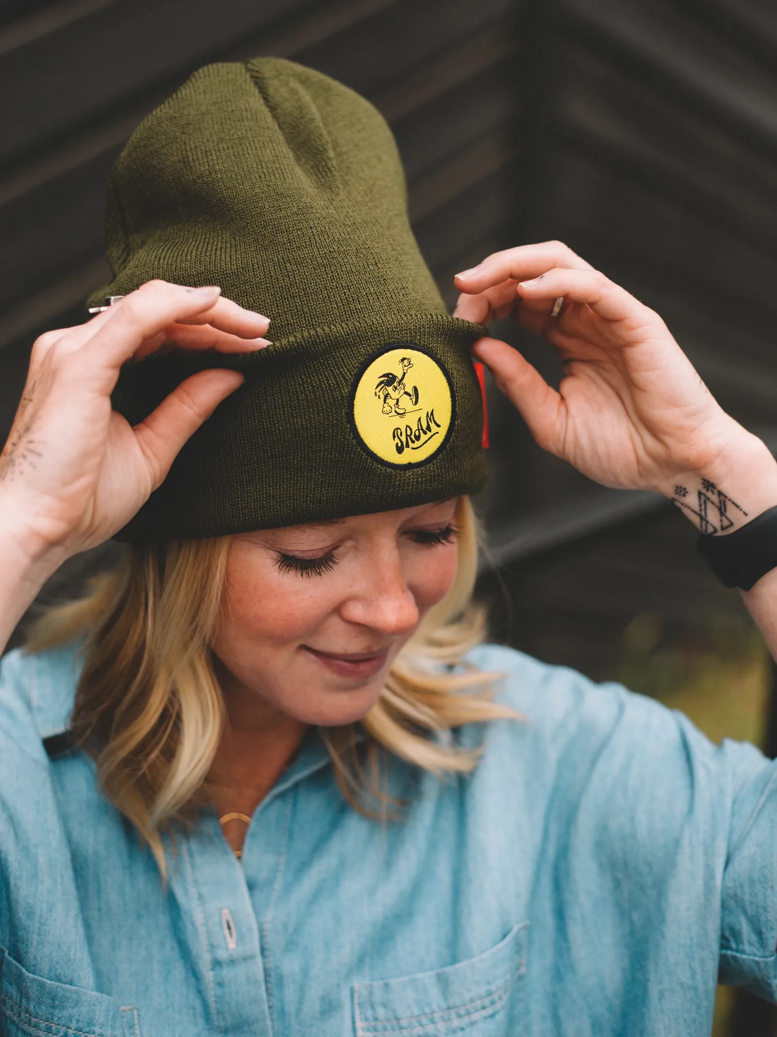 SRAM beanie by anthem branding