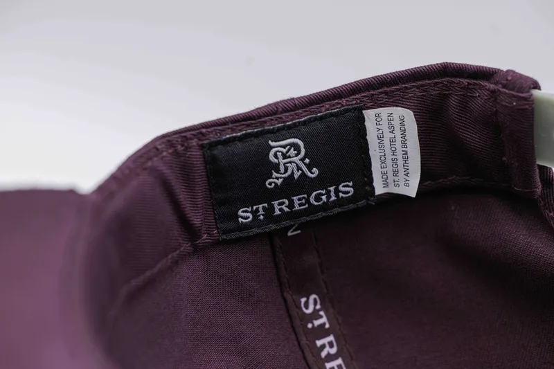 St regis aspen interior label detail anthem brandng