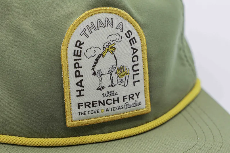 The cove embroidered patch detail anthem branding