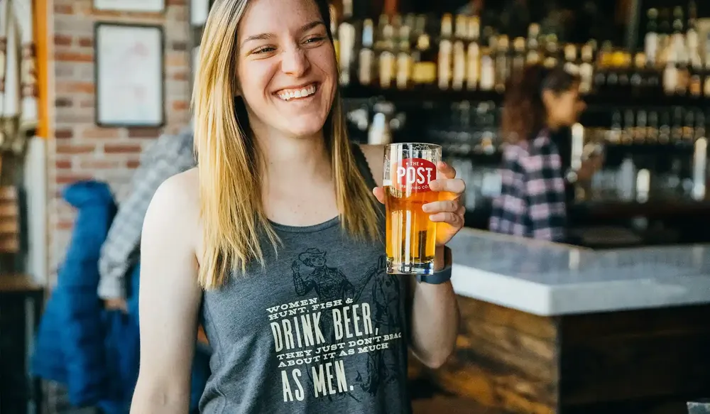 The Post Brewing Custom Screen Printed Tank Top by Anthem Branding