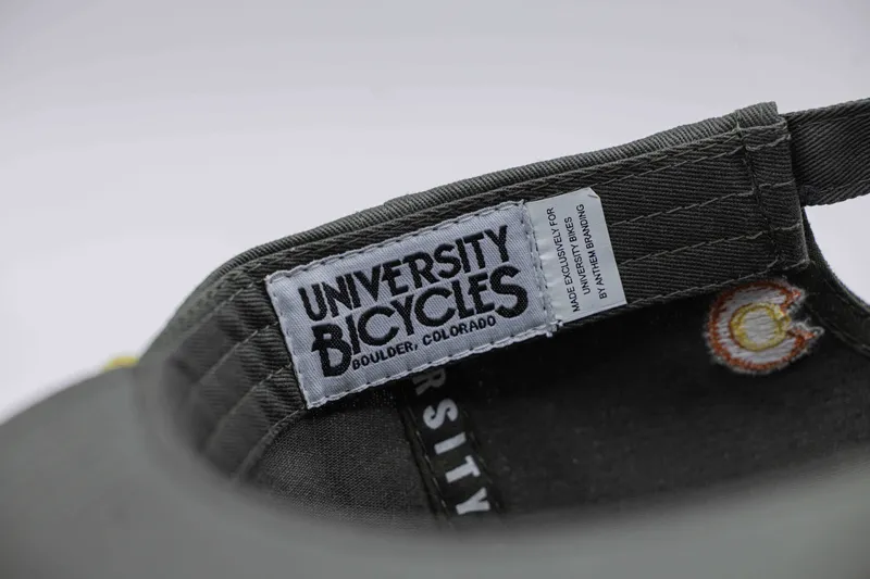 University bicycles interior tag detail anthem branding